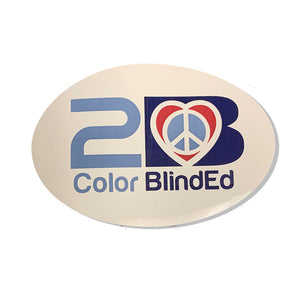 2B ColorBlindED Oval Decal