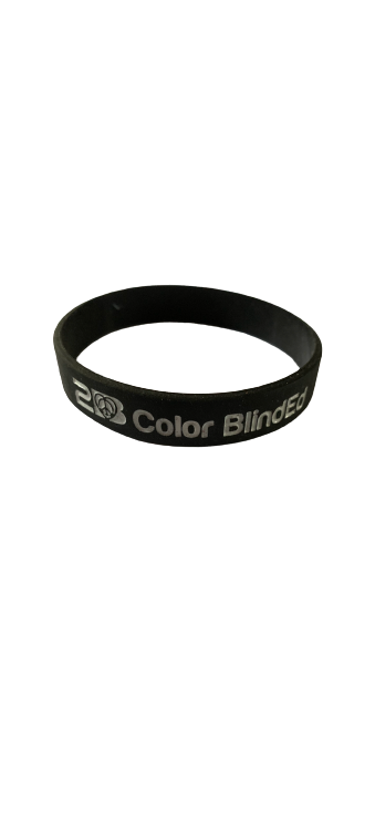 2B ColorBlindEd  Repeat Silicone Bracelet